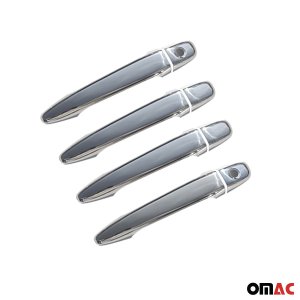 Toyota Highlander Door Handle Cover - Omac - H2 Stainless Steel - Gloss Silver - '08-'13